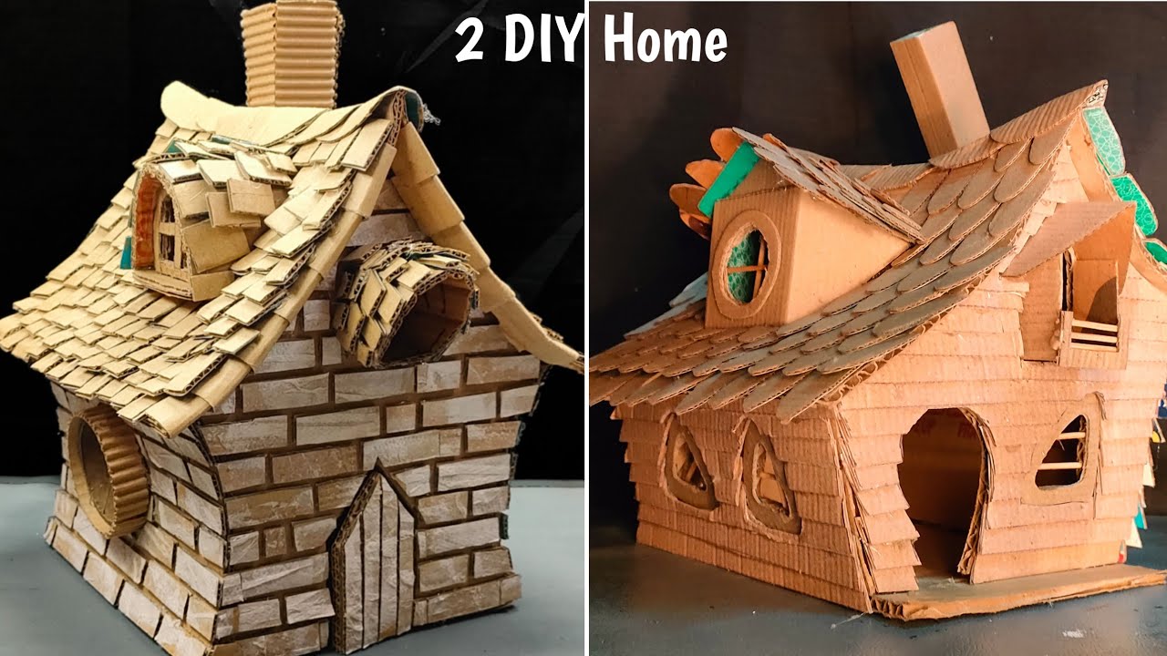 Top 2 DIY Witch House Using Cardboard • How to make Fairy Garden House • House Tutorial