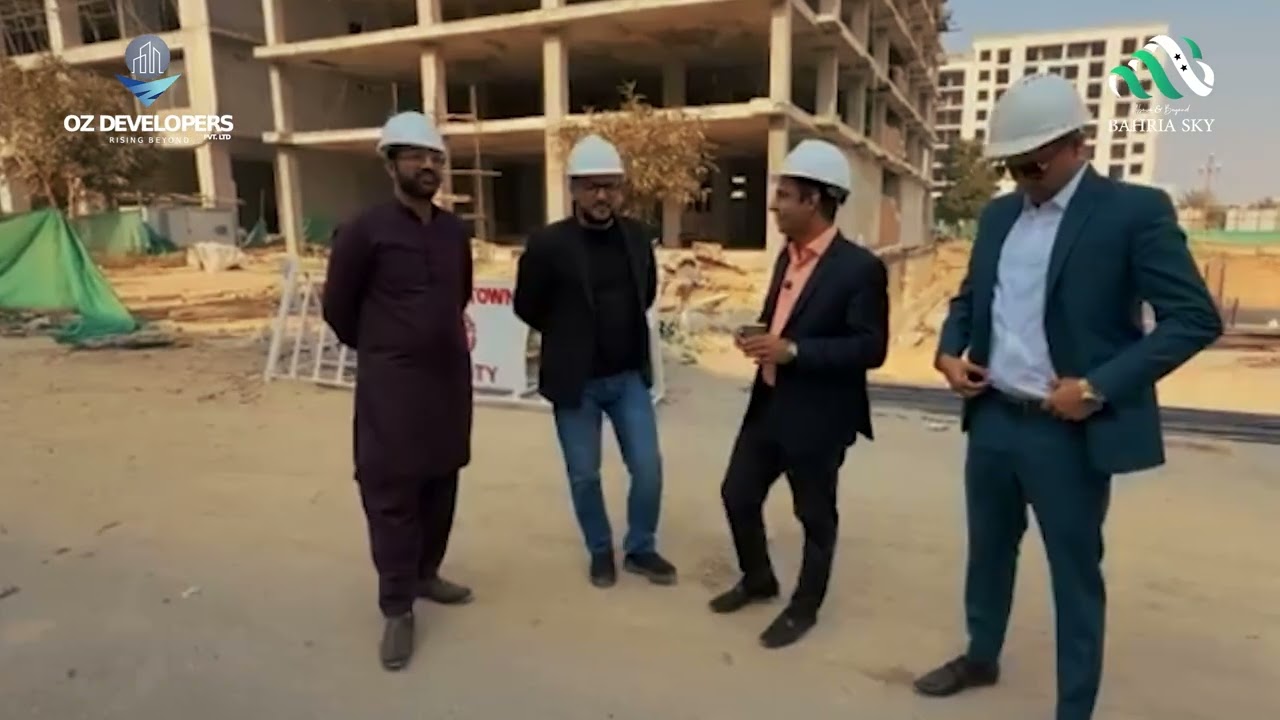 Qasim Ali Shah visited Bahria Sky 2 along with CEO Haroon Hanif,HOD Mian Kaleem,CDB CEO Waqas Naseer