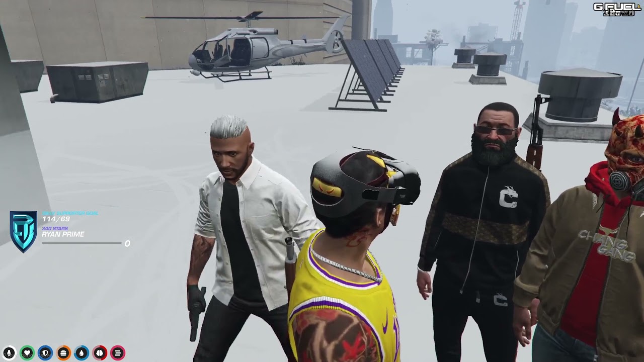 Chang Gang holds up Cleanbois and X at the VAR hack spot