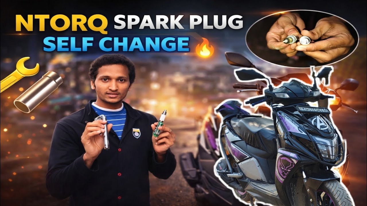 TVS Ntorq Spark Plug Change | Full Process🔥 | 2024