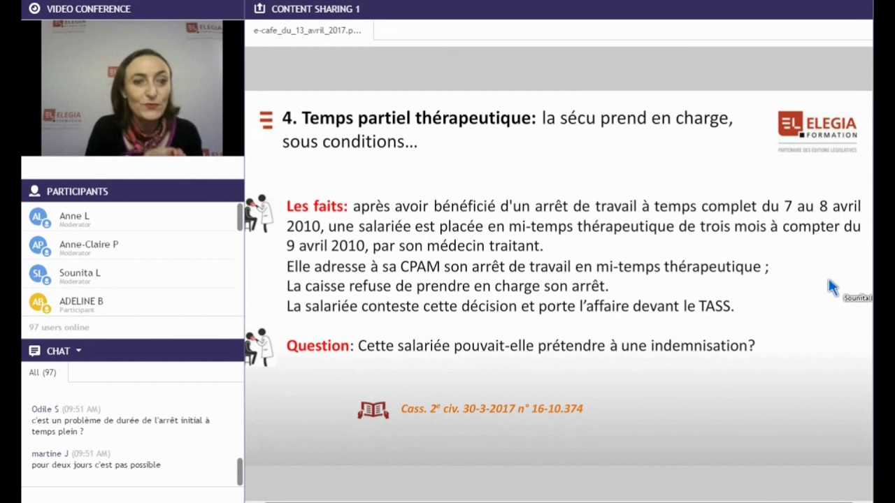 Temps partiel thérapeutique: la sécu prend en charge, sous conditions...