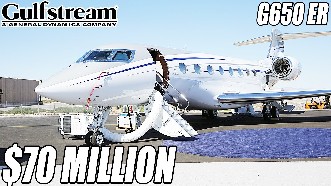 Внутри Gulfstream G650ER стоимостью 70 миллионов долларов