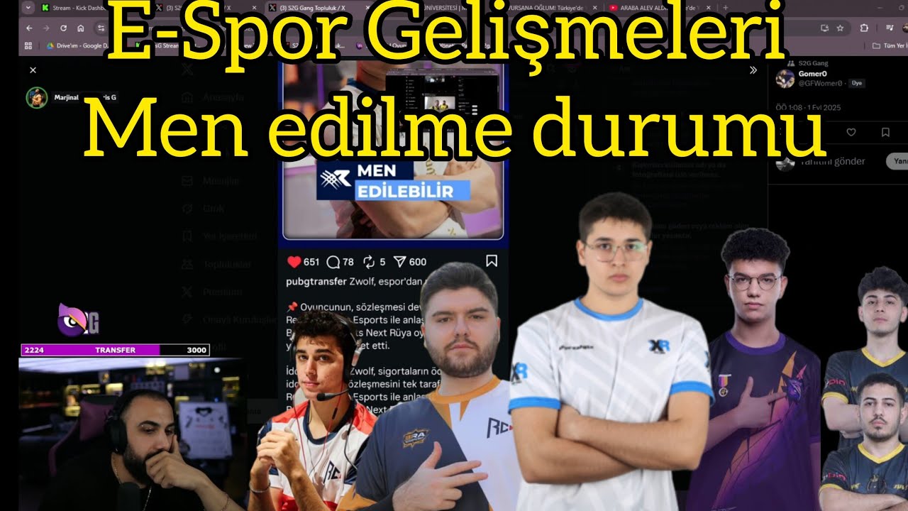 Barış G ile E Spor muhabbeti. Men edilme olayını ve E sporcuları konuşuyor. E SPOR GUNDEM