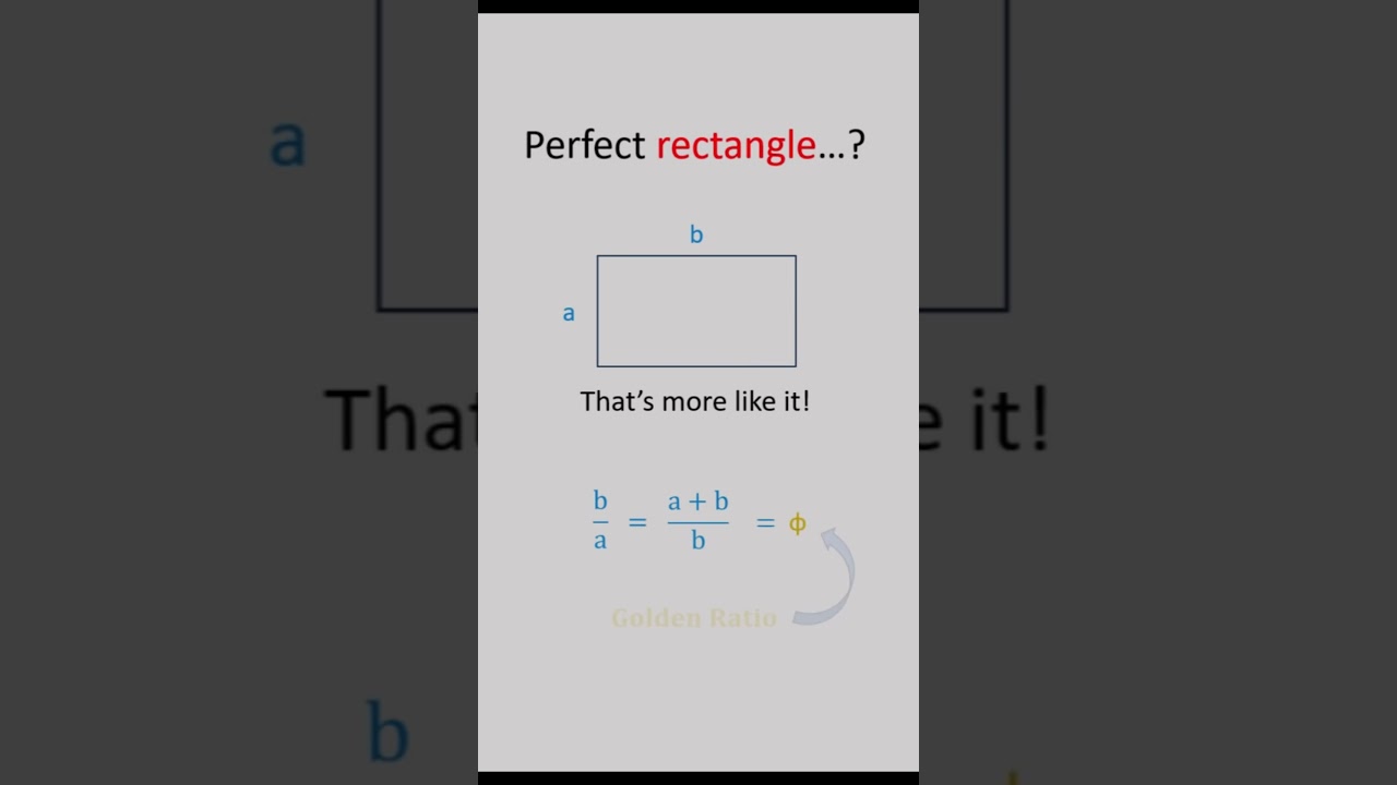 Golden Ratio | You won't believe how simple it is to define perfection! 