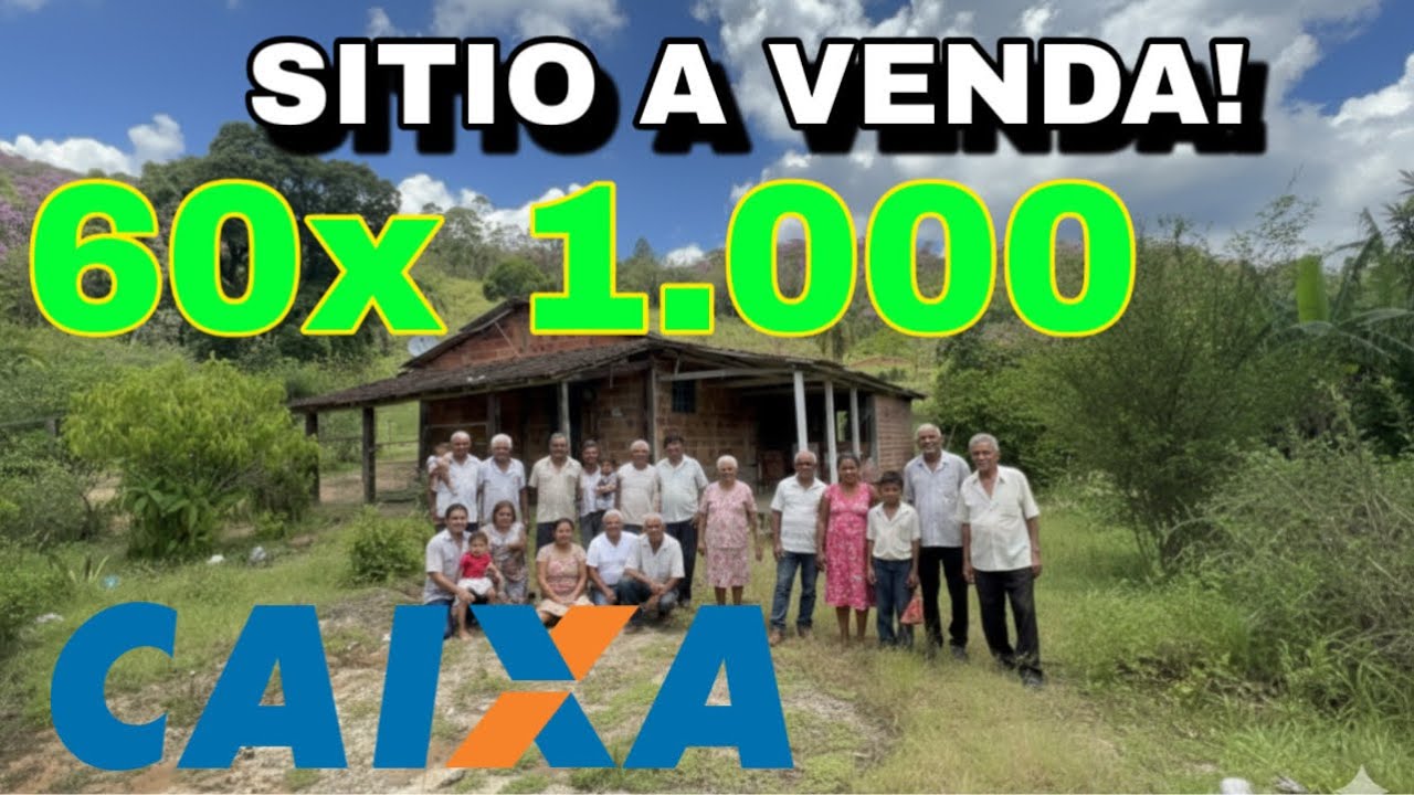 ( SÍTIO A VENDA ) 5 ALQUEIRE ! PARA NEGATIVADO! FINANCIAMENTO 1000 MIL POR MÊS PELA CAIXA 