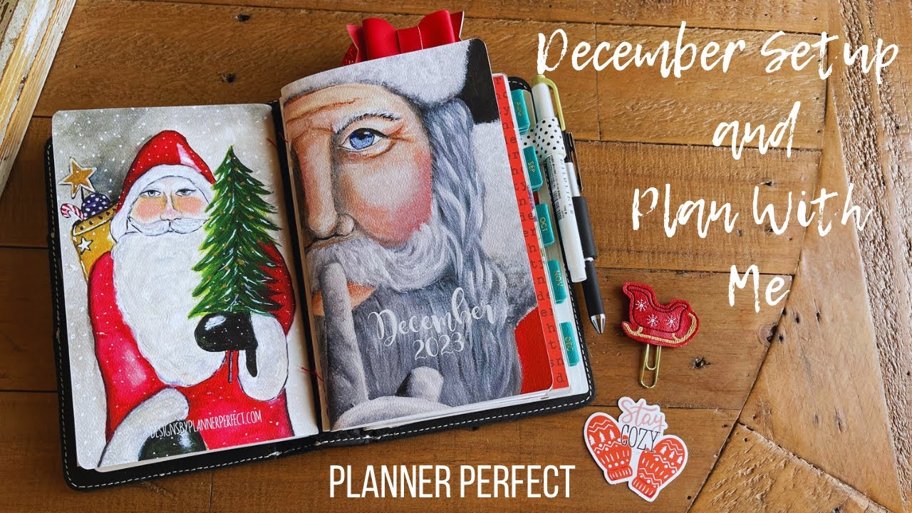 12•1•23 | December Setup PLUS a Plan With Me | Planner Perfect | Wide Travelers Notebook
