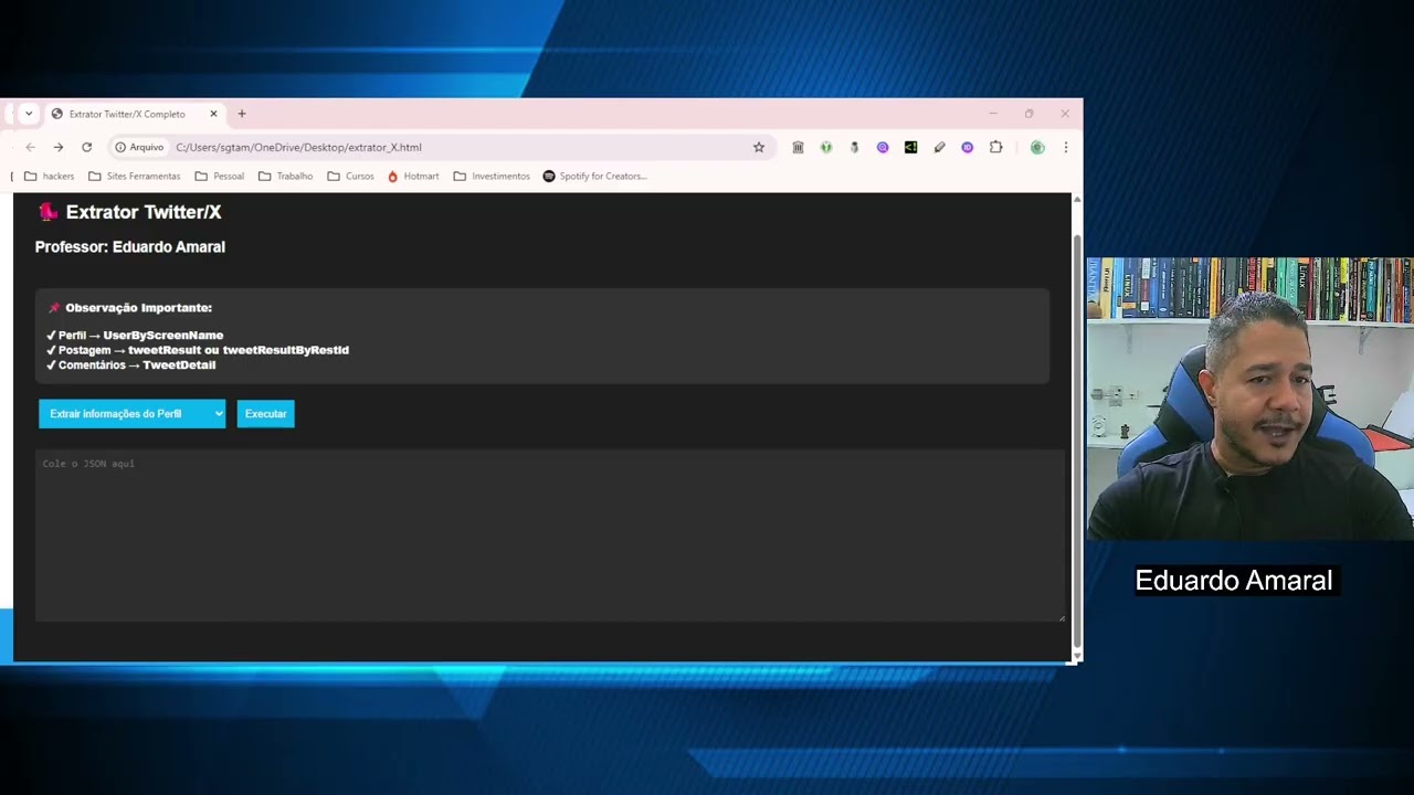 Ferramenta OSINT para extrair e visualizar dados do Twitter/X