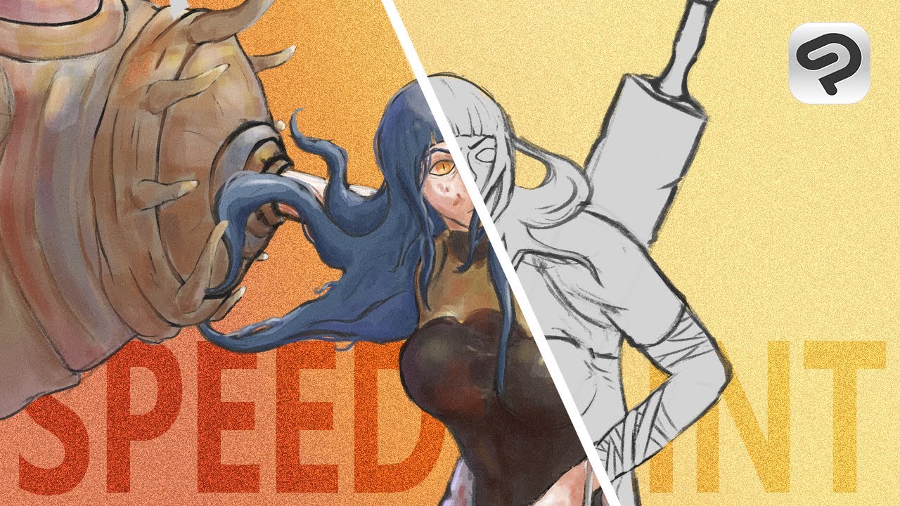 How to draw boxing girl / Drawing process / Speedpaint
