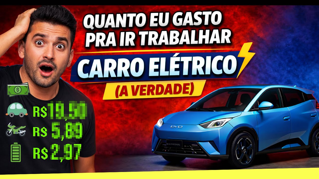 Quanto Eu Gasto Pra Ir Trabalhar Com Carro Elétrico?