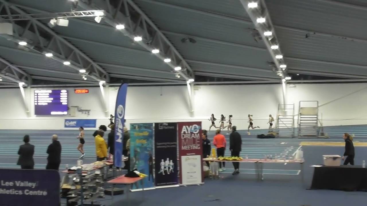 800m women B race Ayo Falola Dream Mile and BMC Lee Valley Meeting 4th February 2026