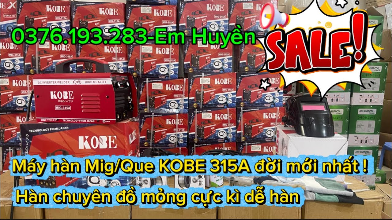 🔴KOBE 315A🔴Bền_Rẻ_Máy chính hãng 100% hàn đồ mỏng inox rất dễ ai cũng hàn được như thợ chuyên nghiệp
