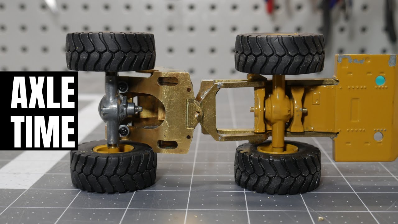 Installing the Axles for the Diecast 988F Build