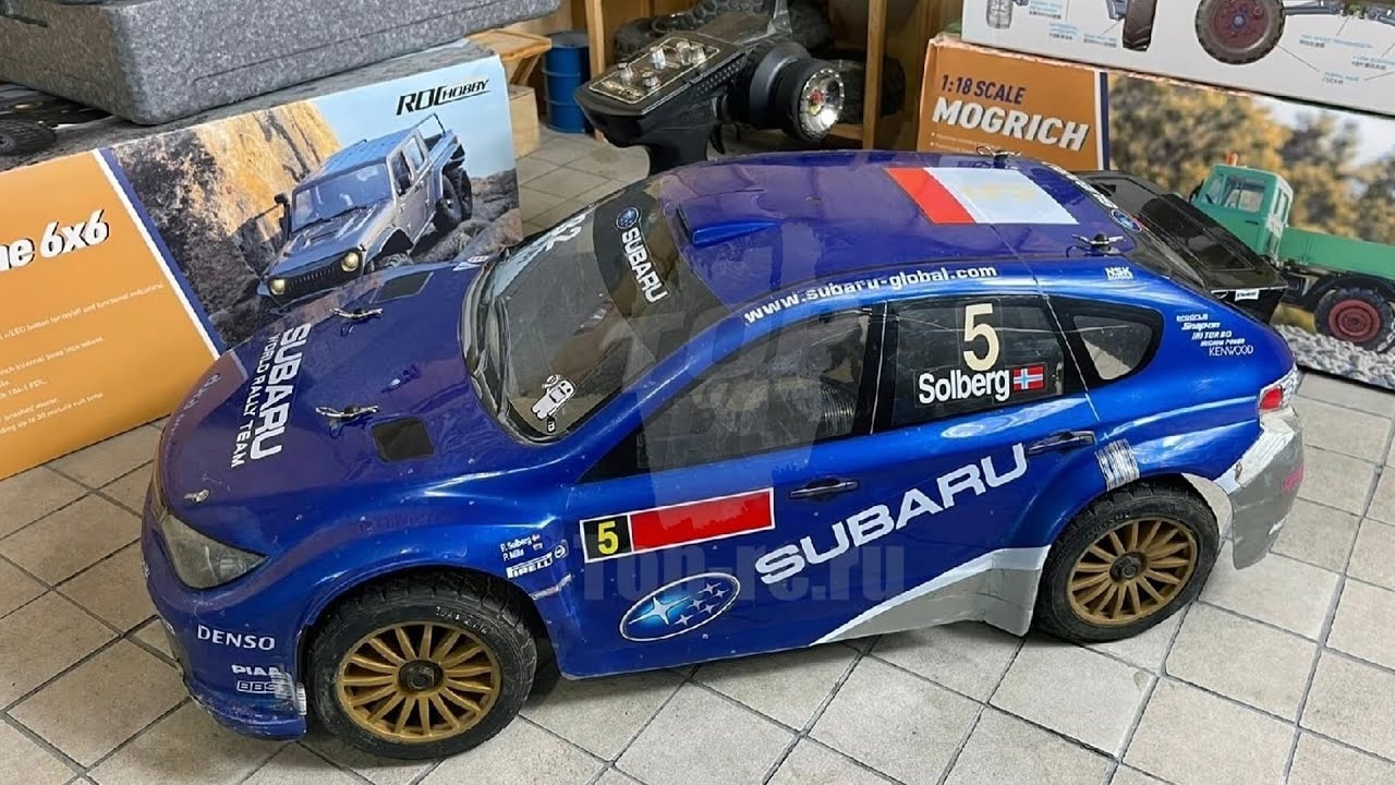 ✅ Радиоуправляемая модель Kyosho DRX 4WD (кузов Subaru Impreza WRC 08)