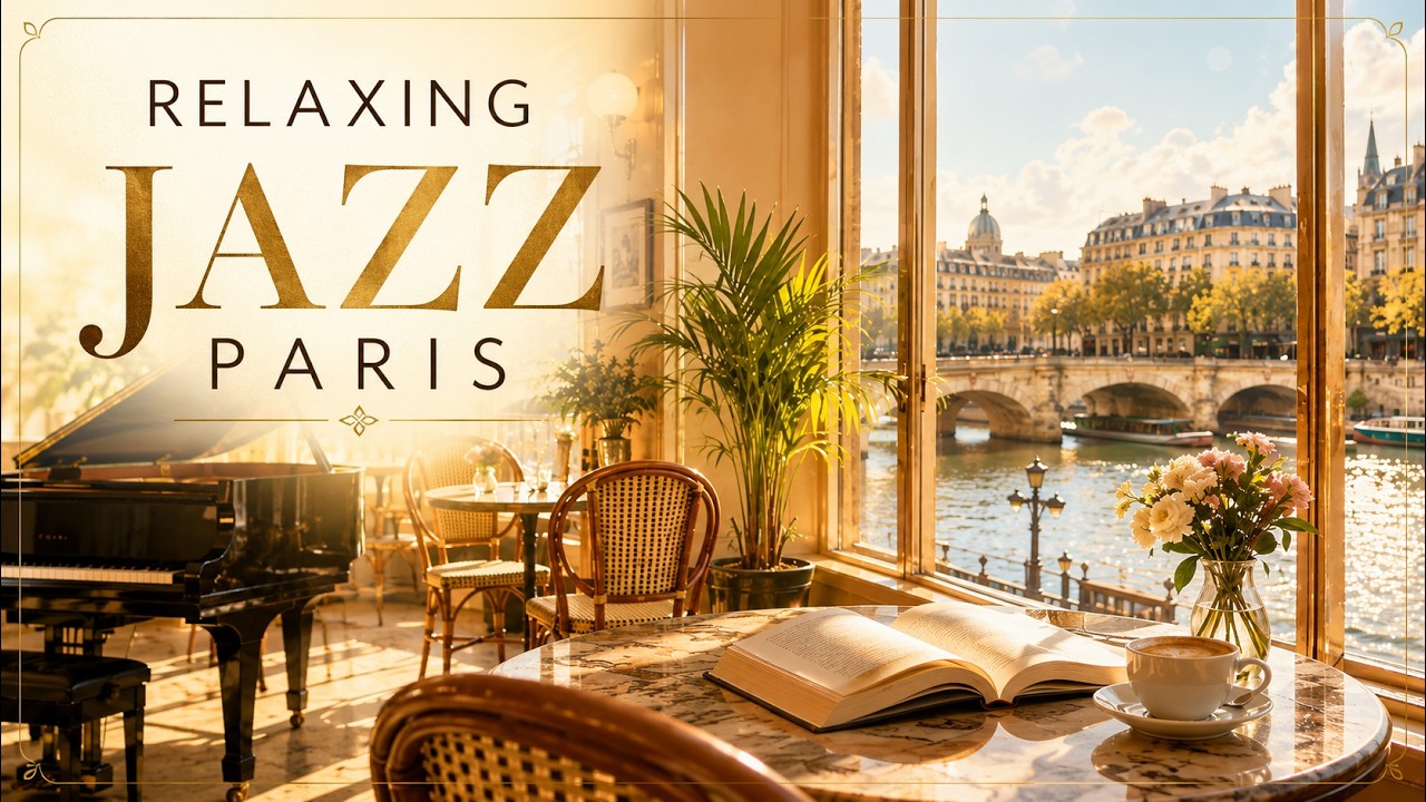 Paris Library Caf&eacute; 📚 Soft French Jazz for Reading, Coffee & Relaxation