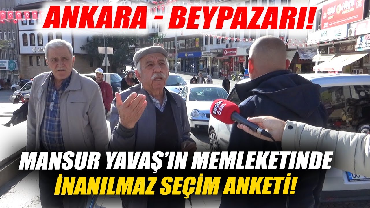 Mansur Yavaş'ın Memleketi AKP'li Beypazarı'nda İnanılmaz Yerel Seçim Anketi! Halk Neler Dedi Neler!