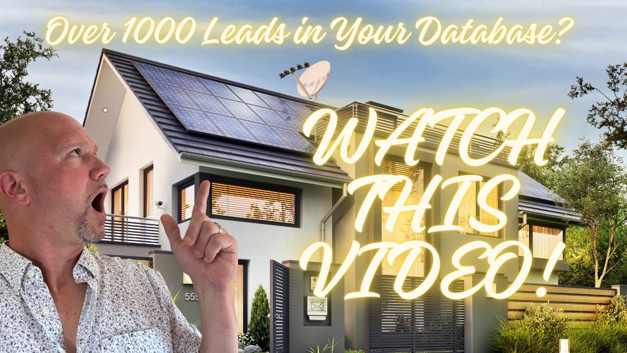 Lead Gen for Solar Installers? How to Turn 1k Leads Into $100k+ w/ AI+SMS (w/o new Solar Lead Gen)