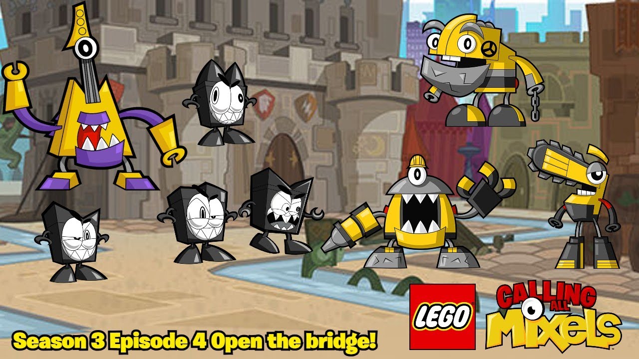 Lego Calling All Mixels S3 Ep4 Откройте мост! (Покадровая съёмка)