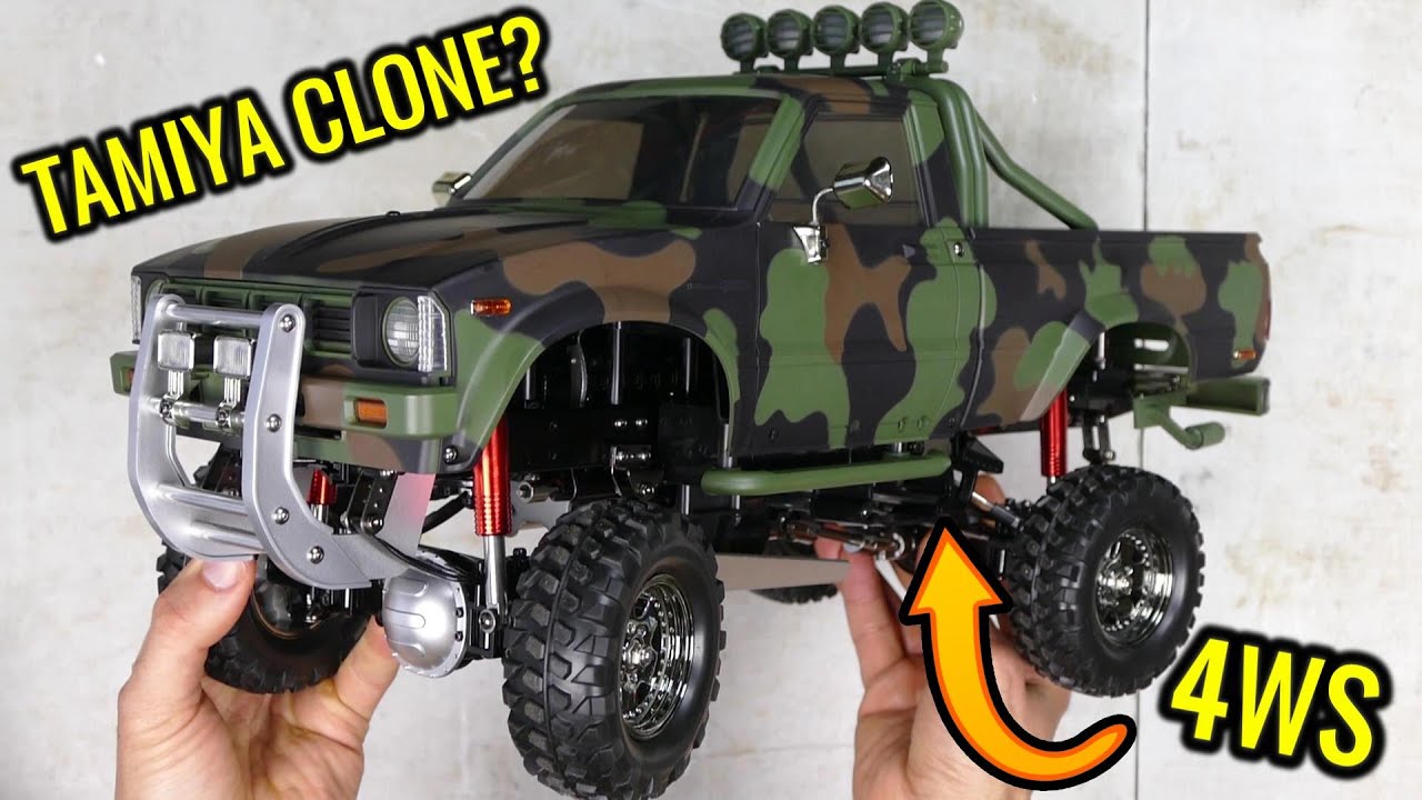 TAMIYA HILUX CLONE? - HG-P417 PICKUP 4X4 WITH 4 WHEEL STEERING!