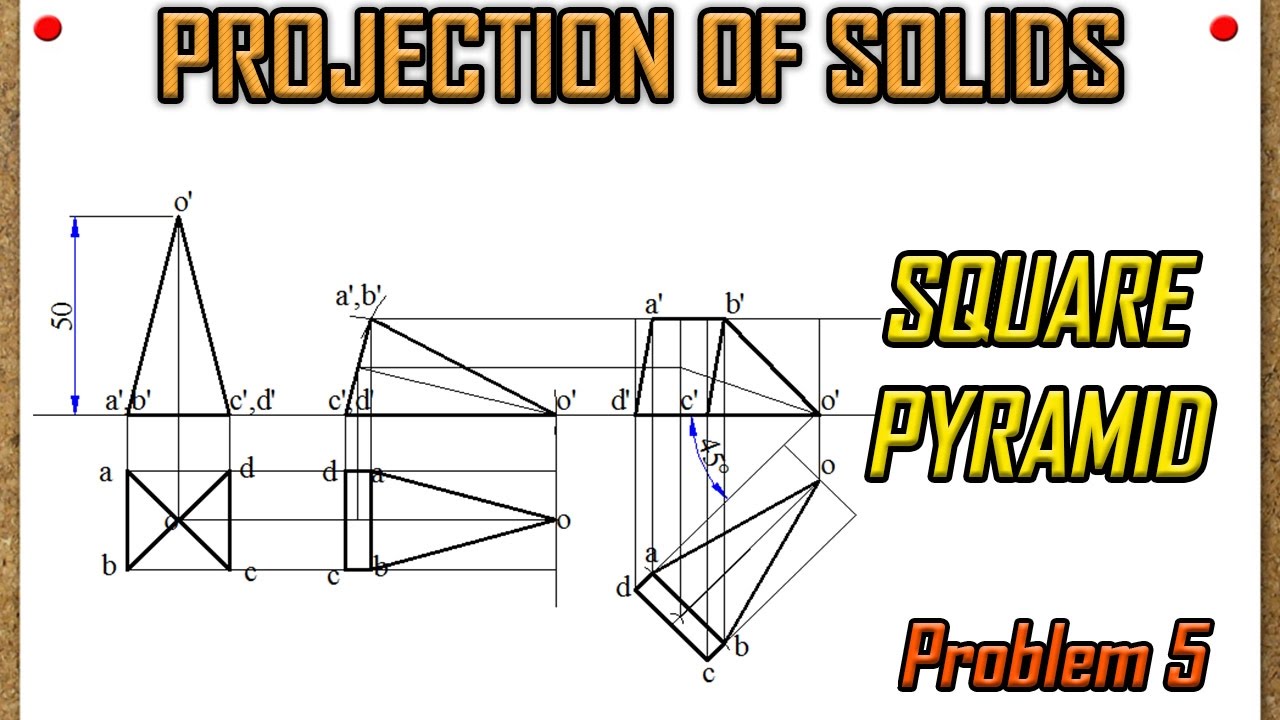 Projection of Solids_Problem 5 in Powerpoint & AUTOCAD