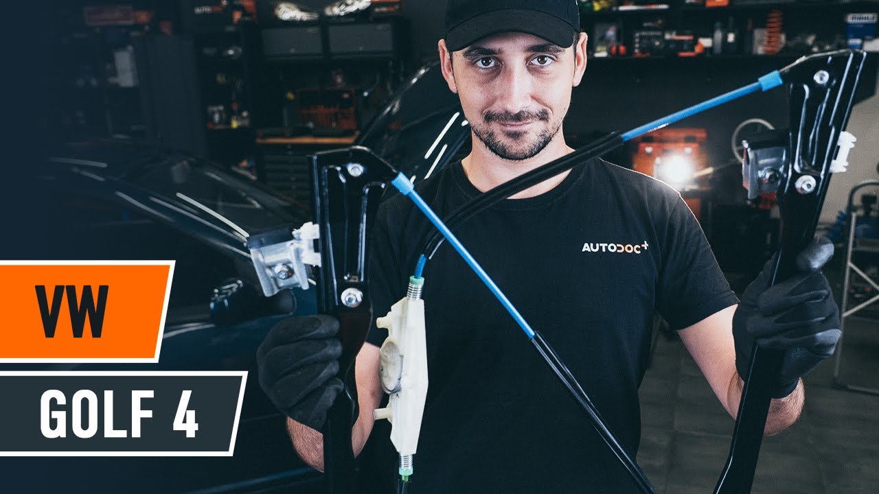 How to change window regulator VW GOLF 4 [TUTORIAL AUTODOC]