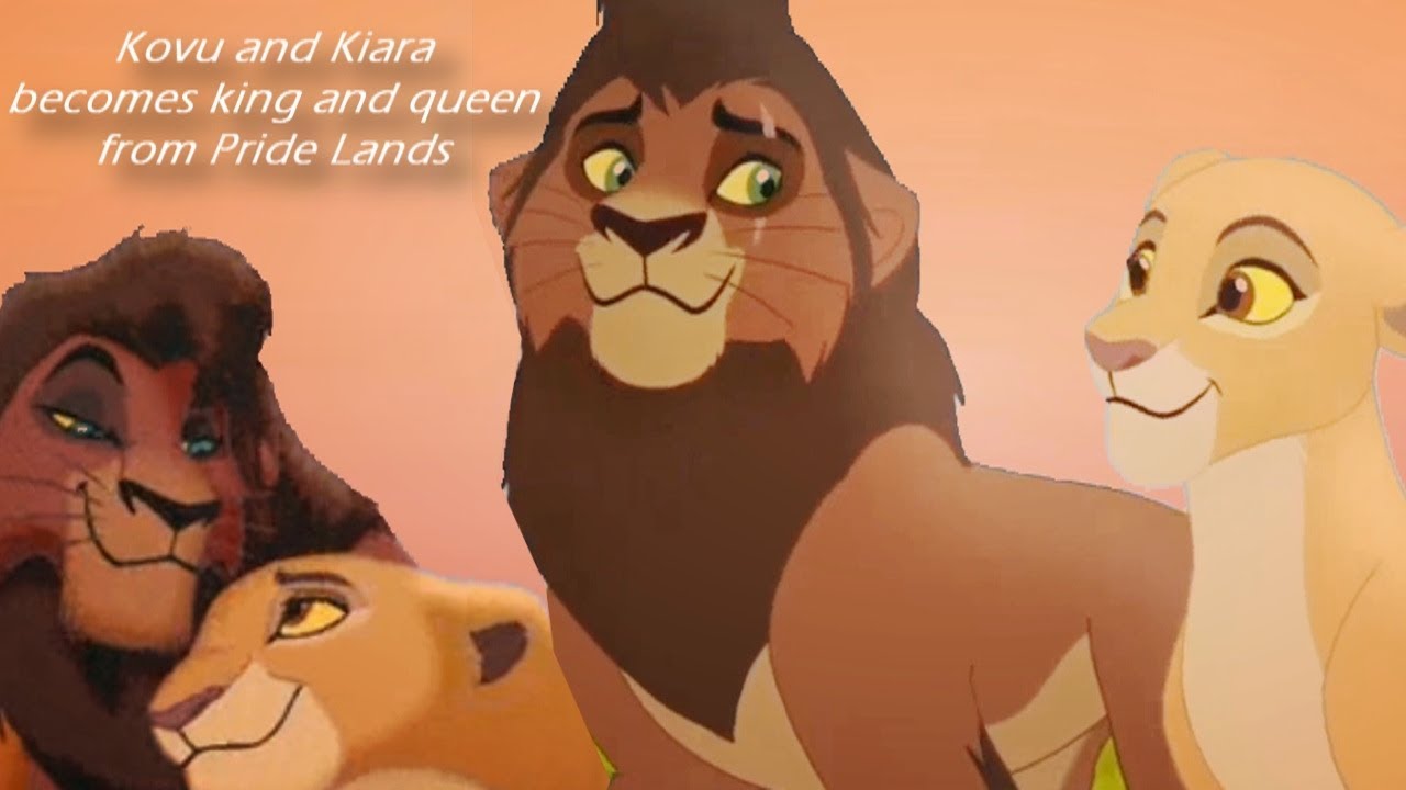 Kovu and Kiara becomes king and queen from Pride Lands - The Lion King (FANMADE)