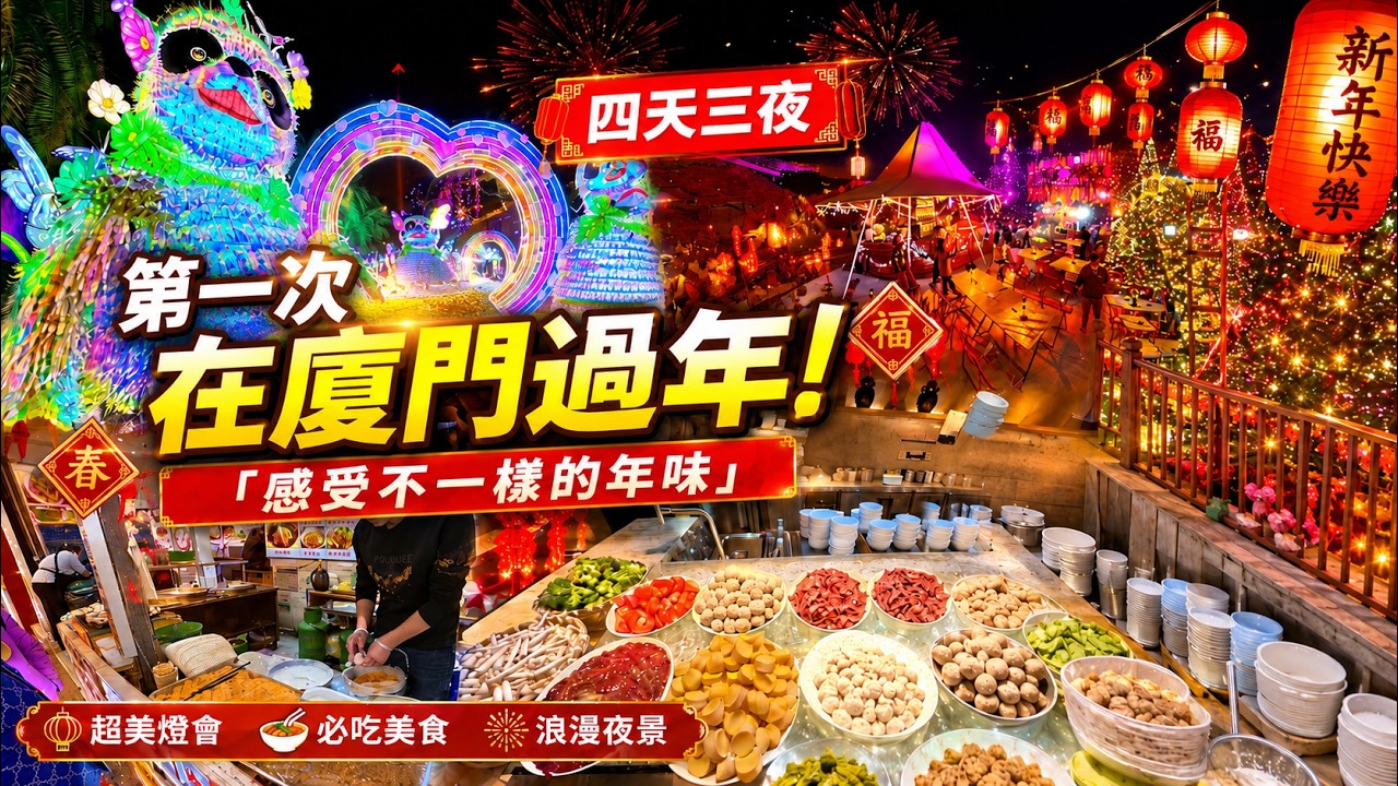 【廈門4日遊】台灣男生帶大陸女友第一次在大陸過年！她是本地人卻第一次來這裡...