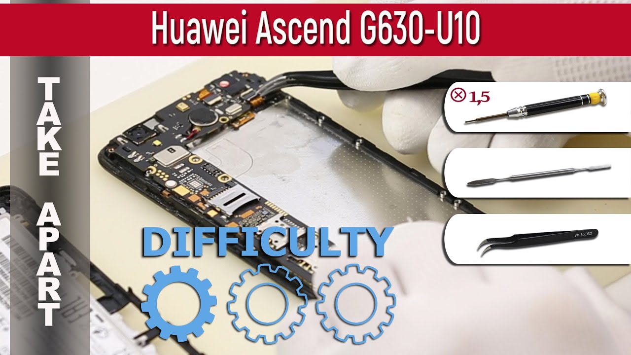Как разобрать 📱 Huawei Ascend G630-U10 Разборка и ремонт