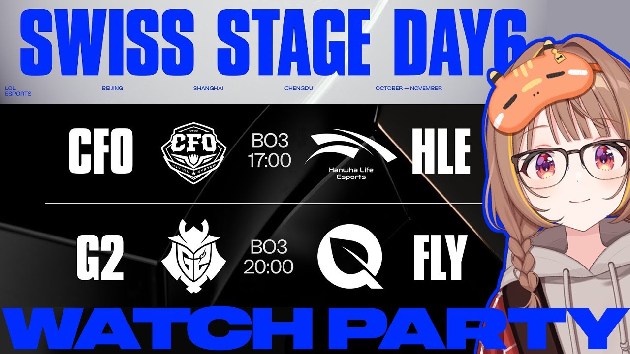 Worlds 2025 - Swiss Stage - Day 6 公式ウォッチパーティー！【 ぶいすぽっ！ / 千燈ゆうひ 】