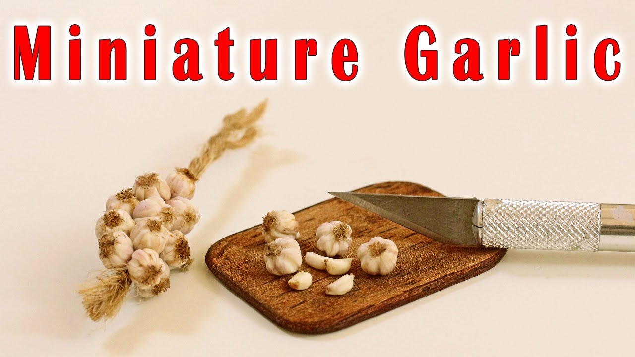 Miniature Garlic Tutorial // Polymer Clay Food
