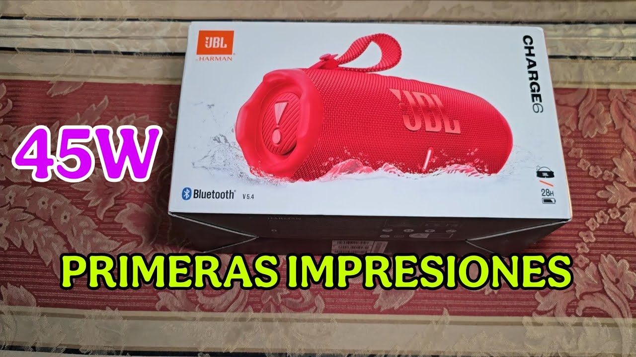 JBL CHARGE 6 | Tiene Buenos bajos ?🤔 | Primeras impresiones #unboxing #jbl 