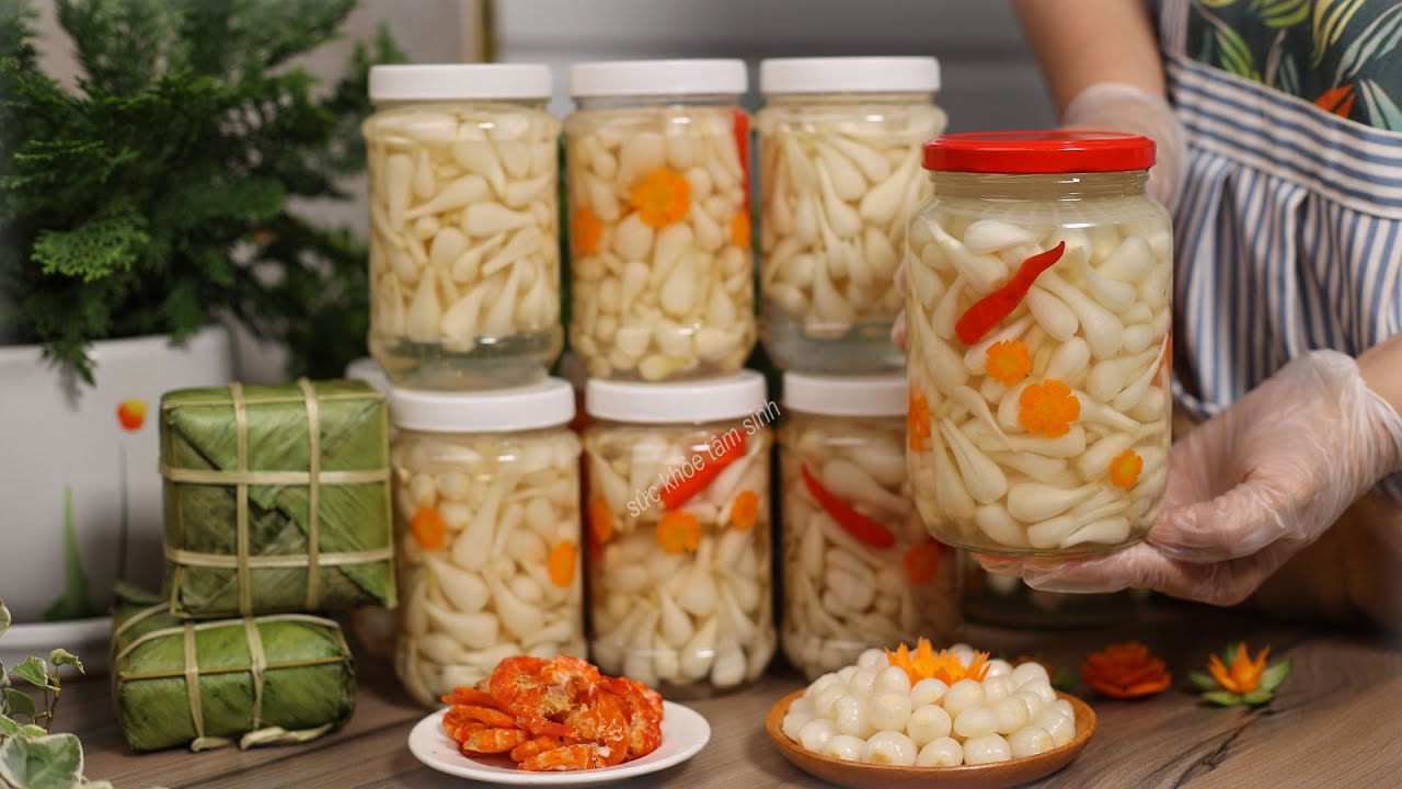 Ngâm Củ Kiệu với Bột bí quyết ngâm một tuần là ăn được