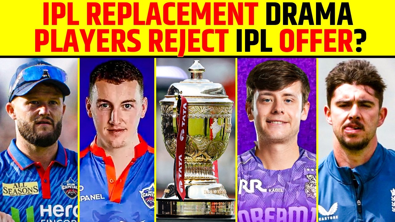 IPL REPLACEMENT DRAMA, PLAYERS REJECT IPL OFFER? #ipl2026 #benduckett #joshtongue