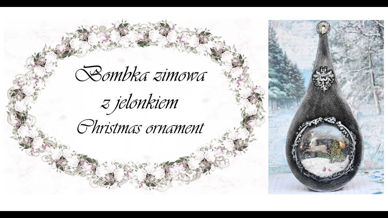Jak zrobić świąteczną bombkę #decoupage  #tutorial  #stepbystep  #christmas  #winter #bubble #zima
