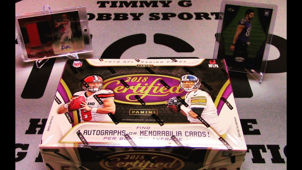 2018 CERTIFIED FOOTBALL UNBOXING - BAKER RPA AND A 1/1