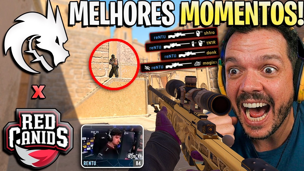 Gaules was impressed! 🔥 Red Canids x Spirit - (Highlights) - IEM Rio 2026 - (Gaules)