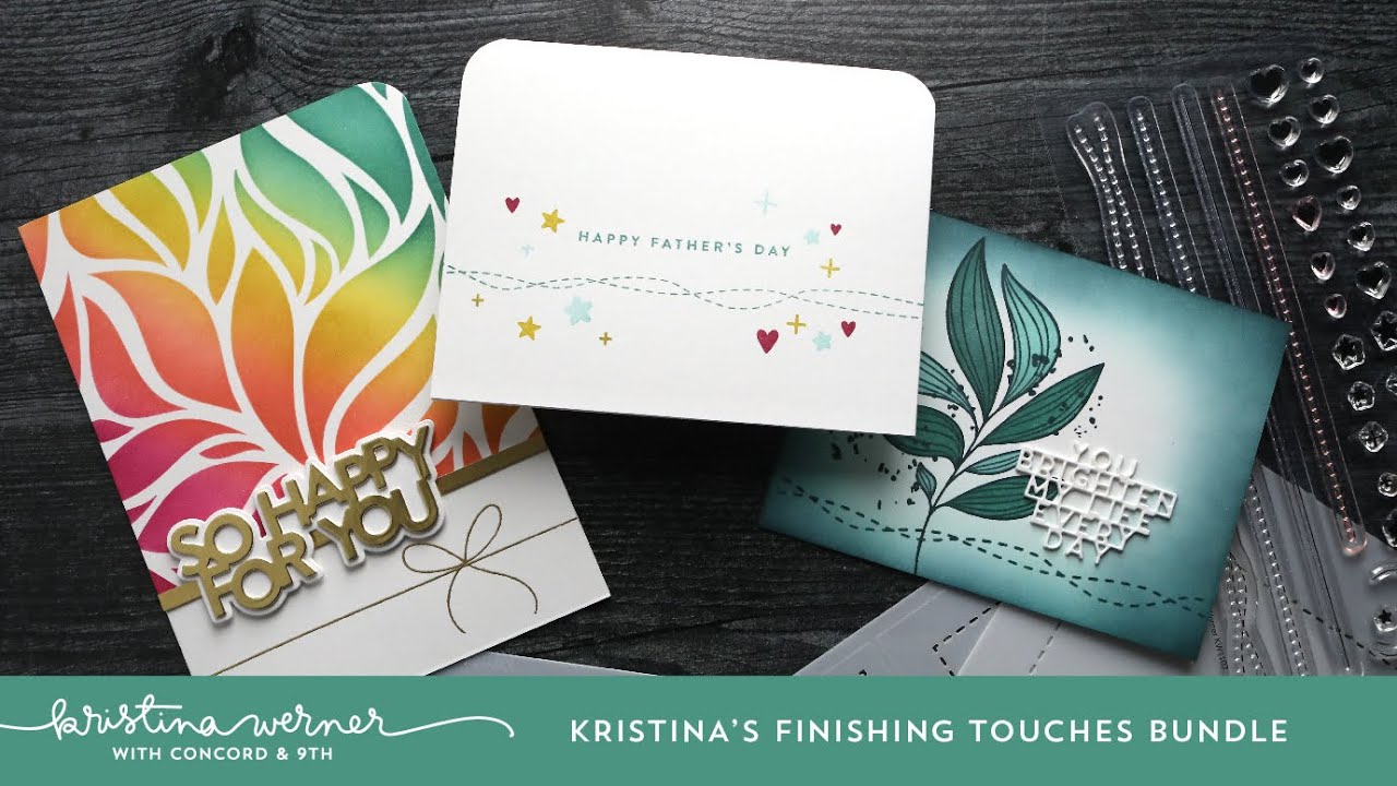 Kristina's Finishing Touches Stamp Set and Stencil Pack by Kristina Werner