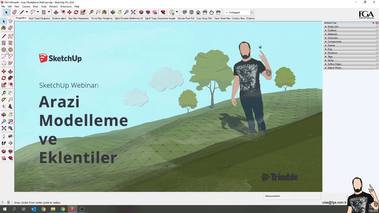 SketchUp ile Arazi Modelleme Nasıl Yapılır? CANLI YAYIN