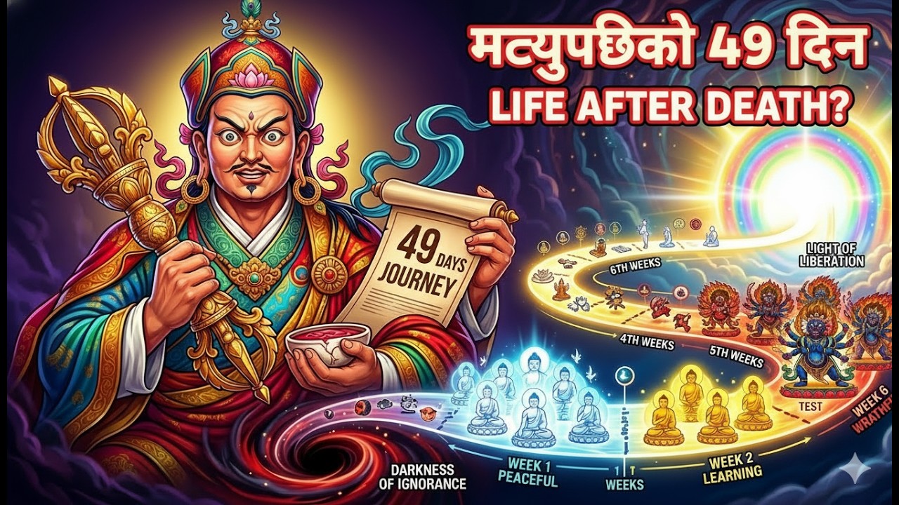 मृत्युपछि के हुन्छ?  The Journey of Consciousness |Bhardo Thodal|Life after death