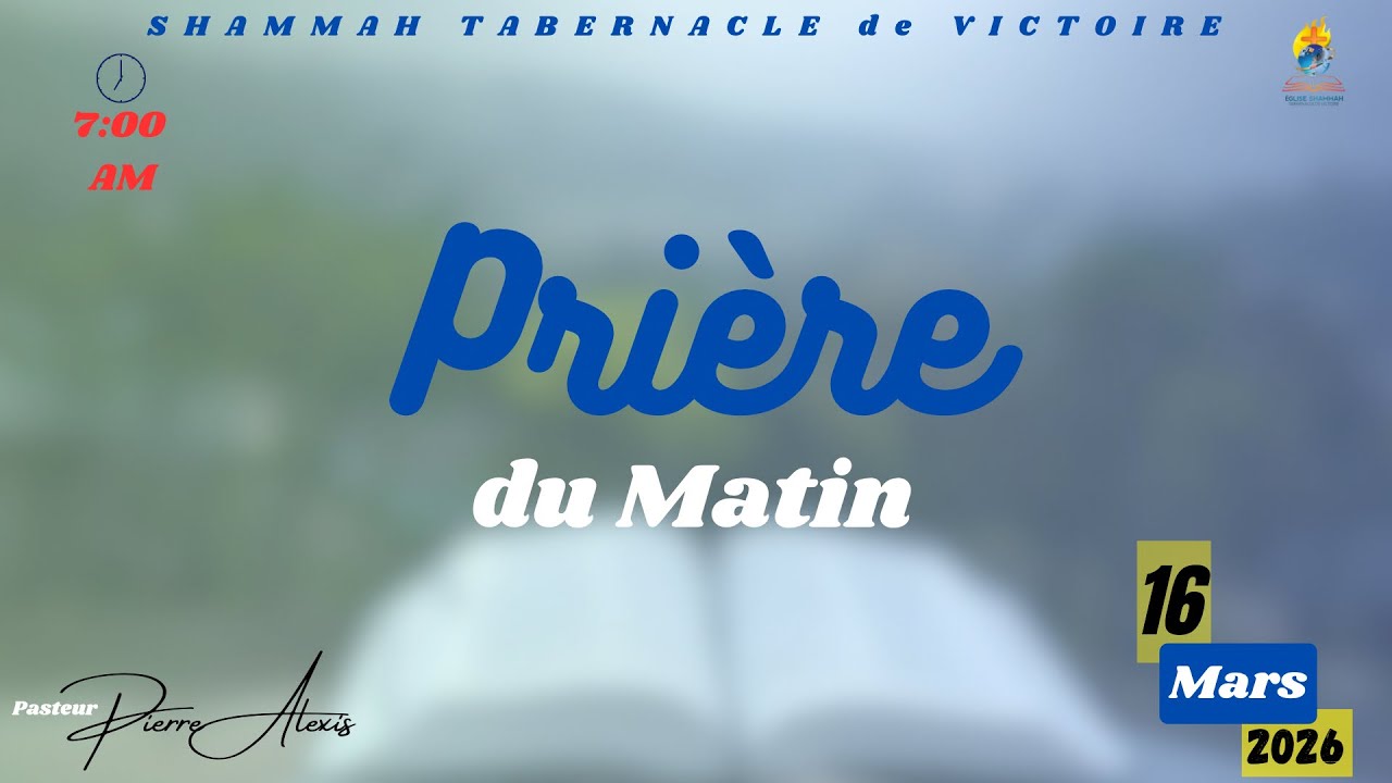 Le nom de Jésus | Pasteur Pierre R. Alexis | Lundi 16 Mars 2026