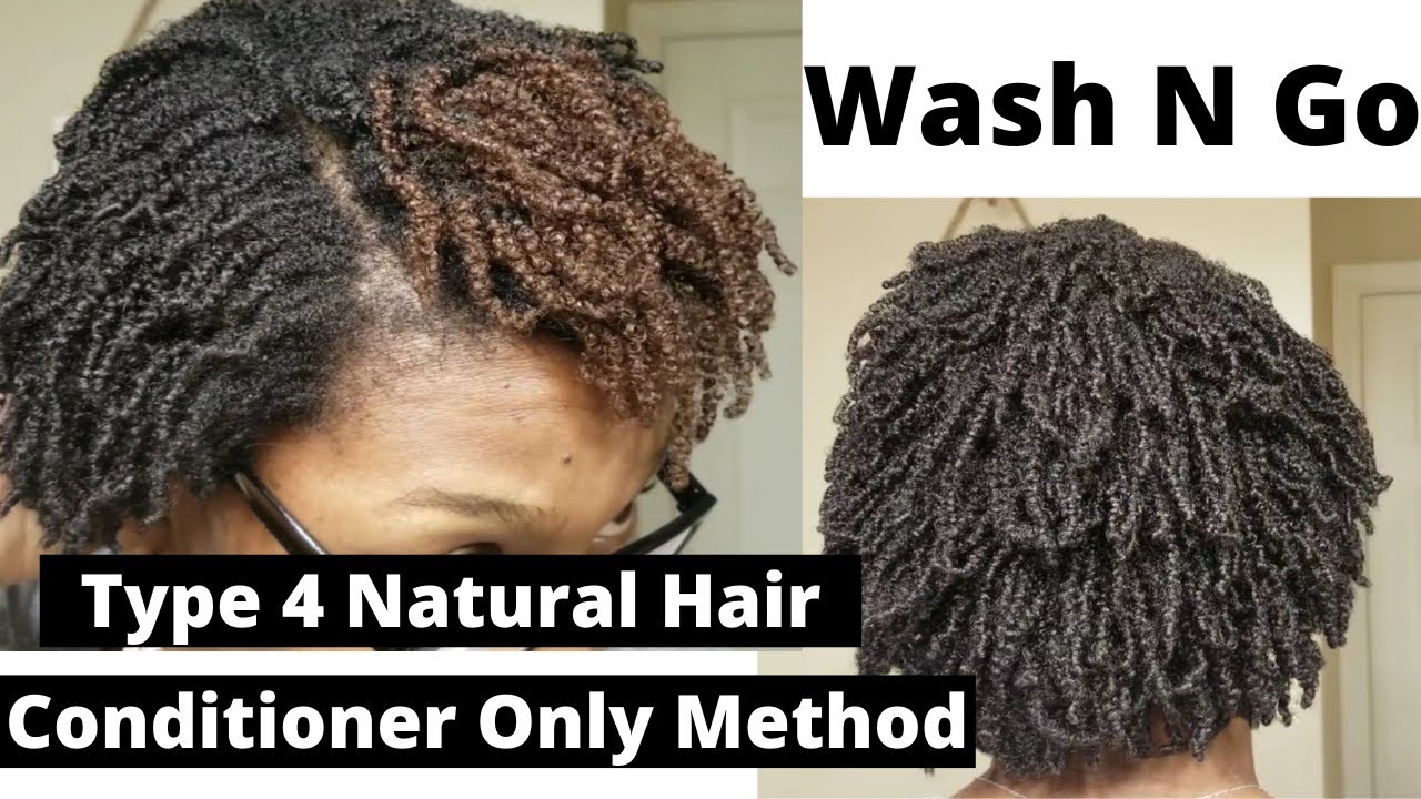 Wash N  Go on Type 4c Hair | Conditioner Only Method