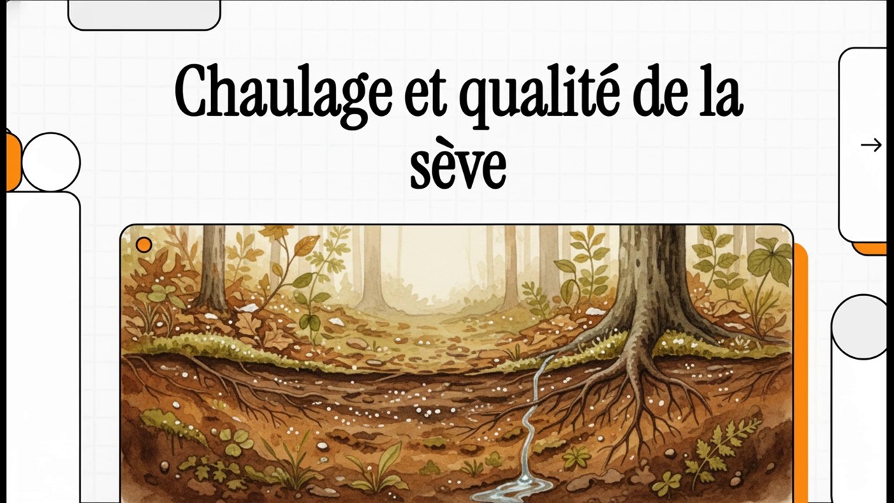 Chaulage et qualité de la sève | Le chaulage améliore la qualité de la sève 18 ans après traitement