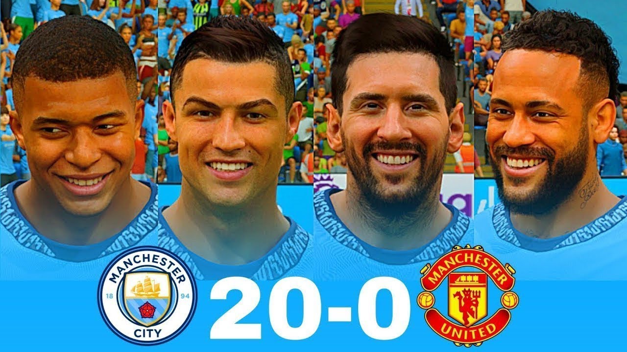 FIFA 26 - Manchester City - Neymar Mbappe Messi Ronaldo - 4k Video Ultra Hd 60fps