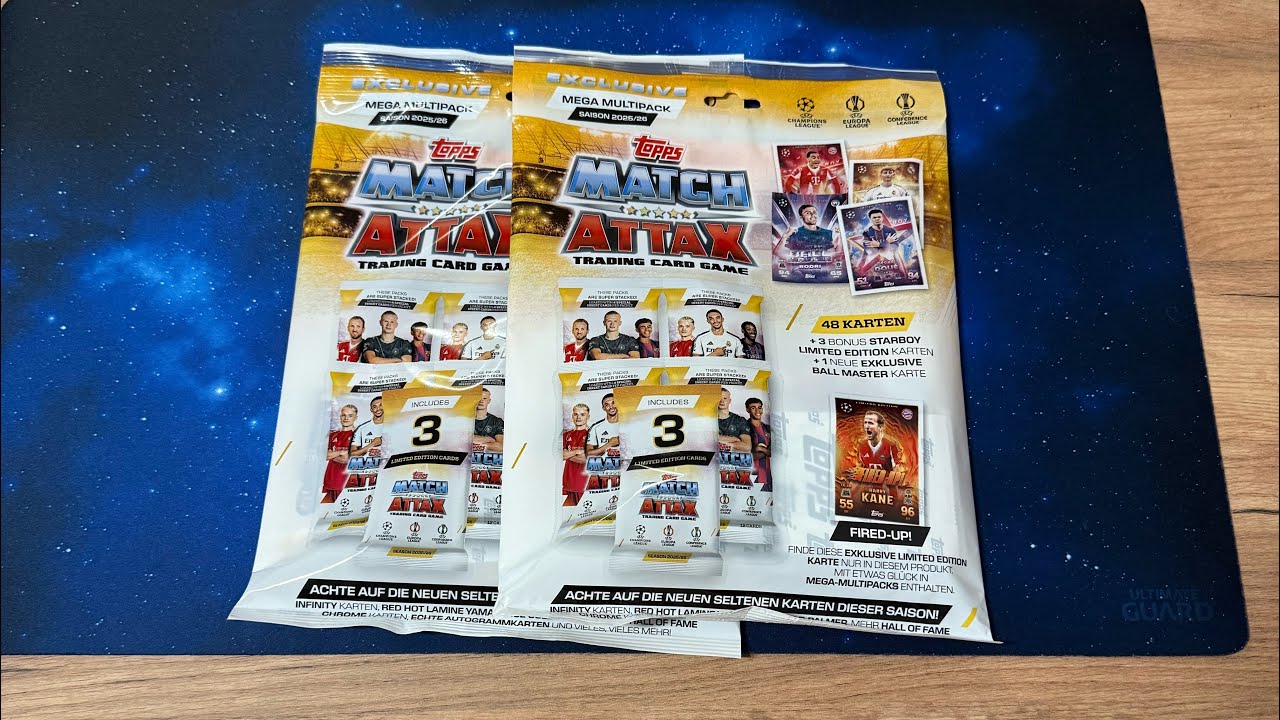 Topps Match Attax Champions League 2025/26 / Sammelkarten | Exklusives Mega Multipack Unboxing 🔥