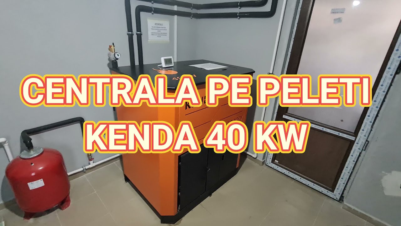Centrale pe peleti Kenda 40 kw - Montaj profesional- Incalzire in 2 locuinte- Pardoseala+ calorifere