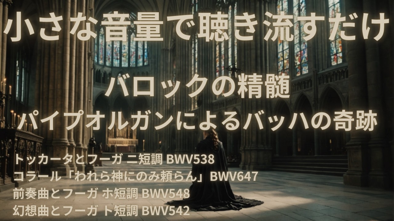 【バッハの旋律が浄化する】フーガの錬金術師が紡ぐ深淵な音楽世界～Inside The Hidden World of Baroque Cathedral Music