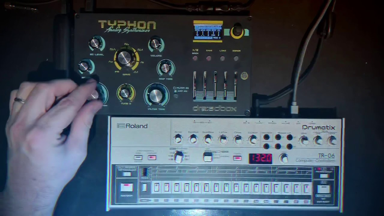 Roland TR-06 + Dreadbox Typhon techno.