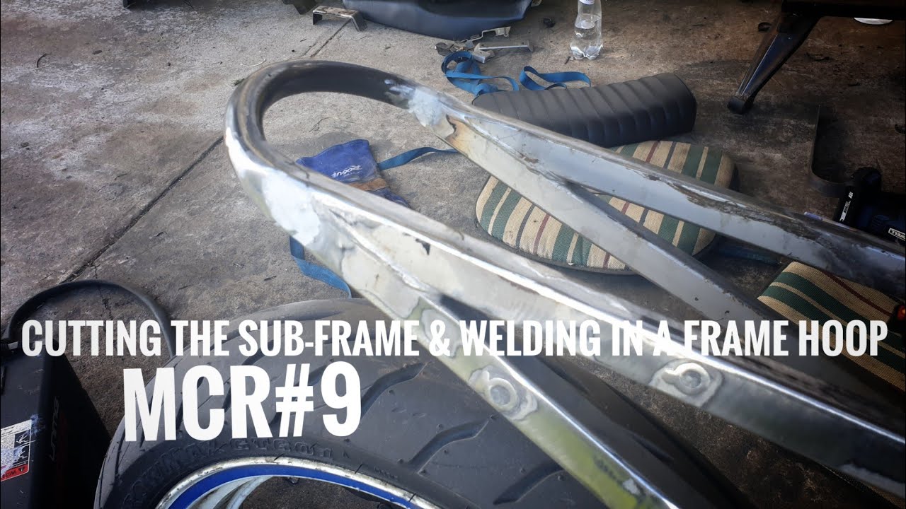 MCR#9 | Suzuki GS500 | Cutting the Sub-Frame & Welding in a Frame or Seat Hoop | Modern Cafe Racer