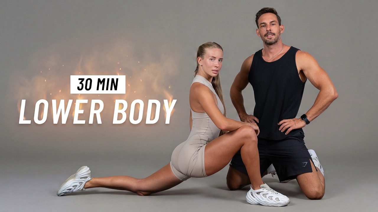 30 Min Leg Workout at Home - Tone & Shape Your Lower Body (No Equipment)