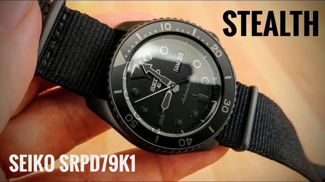 SEIKO 5 Sports all-black SRPD79K1 Street Style Vorstellung deutsch