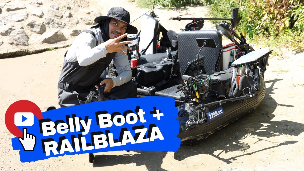 12bb BELLY BOOT verbessern mit Railblaza Halterungen. Extreme Tuning.